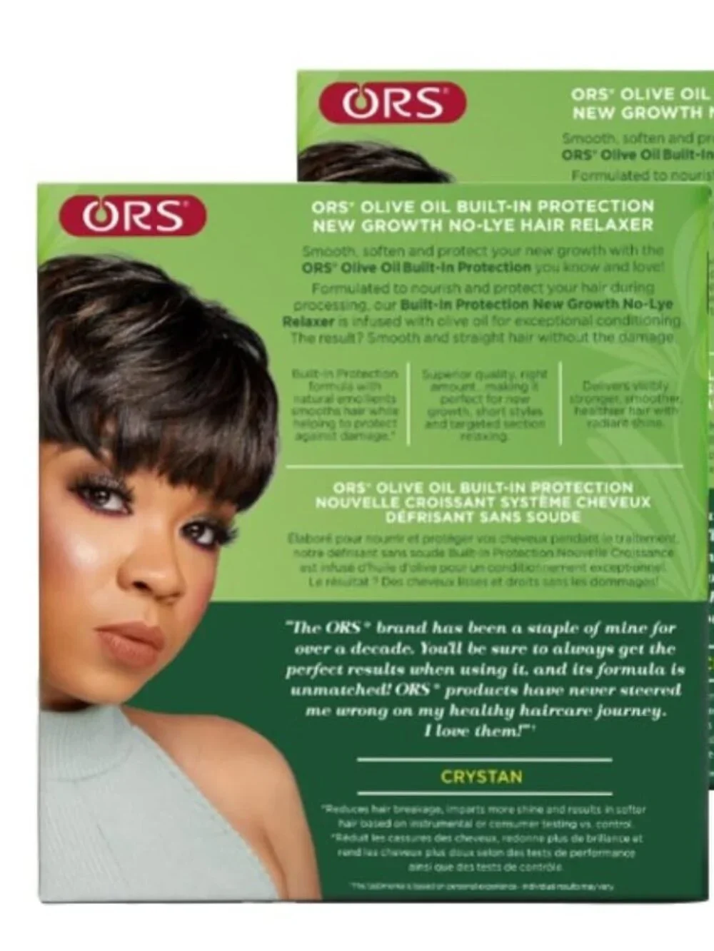 2 Pk ORS Olive Oil Build-In Protection New Growth No-Lye Relaxer, Extra Strength
